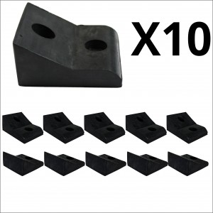 10x Bulk 45mm High Narrow Mount Rubber Stop