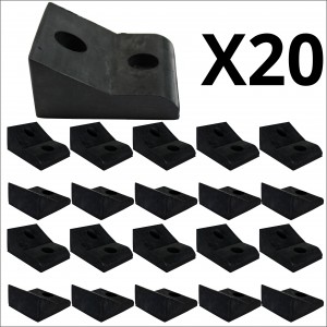 20x Bulk 45mm High Narrow Mount Rubber Stop