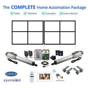 3M Double Frame Swing Gate Kit with Extra Heavy Duty Automation and Smartphone Intercom Kit