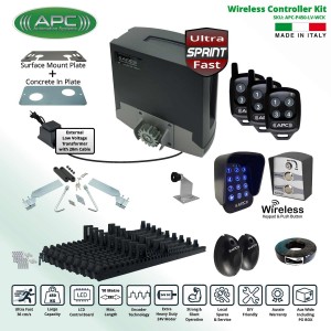 Sliding Gate Opener Wireless Controller Kit with APC Proteous 450 Sprint Sliding Gate Automation System