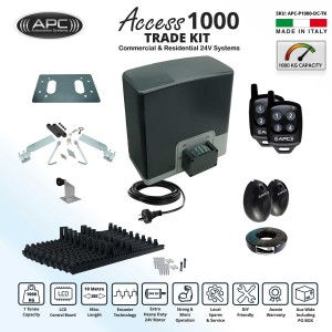 AC to 24V DC SUPER DUTY Proteous 1000 KG Sliding Gate Opener Kit with Encoder System