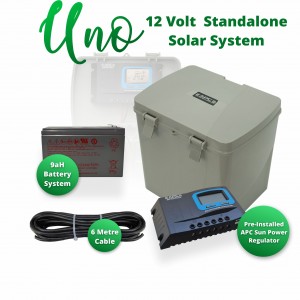 APC Uno 12V Multipurpose Battery Box with Built In Solar Regulator (9aH to 17aH Option)