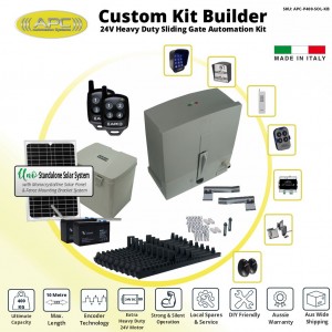 Solar Electric Gate Opener, Extra Heavy Duty Standalone Solar Sliding Gate Automation Kit with Encoder System
