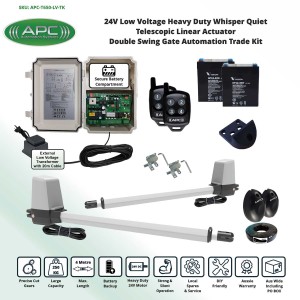 Whisper Quiet Aluminum Telescopic Linear Actuator Kit Gate Automation System