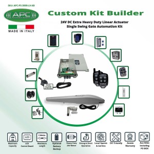 APC Proteous PS-3000 Italian Made Single Swing Gate Opener, DIY Gate Automation System