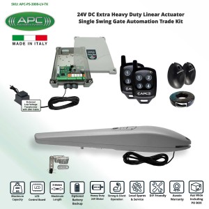 APC Proteous PS-3000 Italian Made Single Swing Electric Gate Opener DIY System