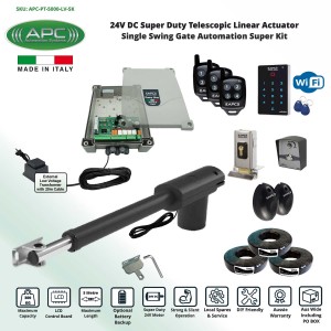 Single Swing Electric Gate Opener, Remote Gate Automation System