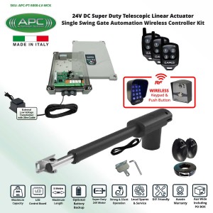 Single Swing Gate Opener Wireless Controler Gate Automation System