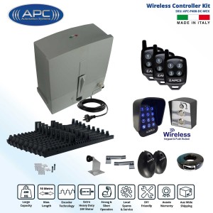 AC to 24V DC Extra Heavy Duty APC Proteous 400 Italian Made Sliding Gate Opener Kit with Encoder System