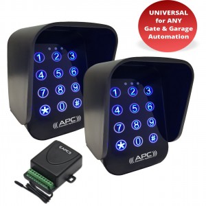 Dual Entry and Exit Wireless Keypads Combo with Receiver