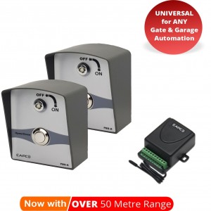 Dual Entry and Exit Wireless Push Button Combo with Receiver