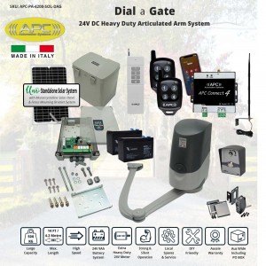 Articulated Arm Farm Gate System, Built in Adjustable Stops,