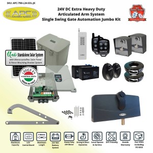 Single Swing Solar Electric Automatic Gate Opener