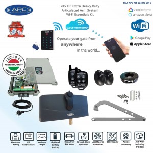 Single Swing Automatic Electric Gate Opener Wi-Fi Controler Gate Automation System