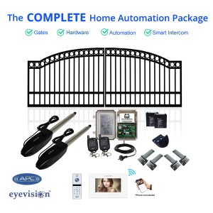 Complete Smart Home Gate and Gate Automation Package with Smartphone Intercom
