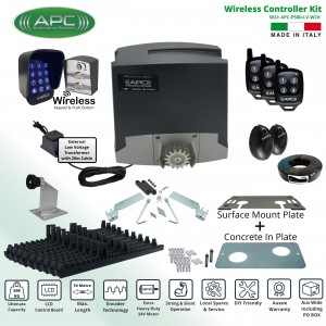 Extra Low Voltage 24V DC Electric Gate APC Proteous 500 FEATURE RICH Extra Heavy Duty Automatic Sliding Gate Opener Kit with Encoder System
