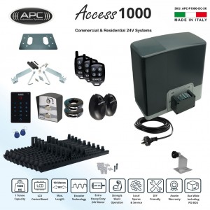 AC to 24V DC Electric Sliding Gate Opener Extra Heavy Duty Automatic Sliding Gate Opener Super Kit with Encoder System