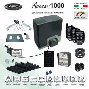 Low Voltage 24V DC Electric Gate APC Proteous 1000 FEATURE RICH Extra Heavy Duty Automatic Sliding Gate Opener Super Kit with Encoder System