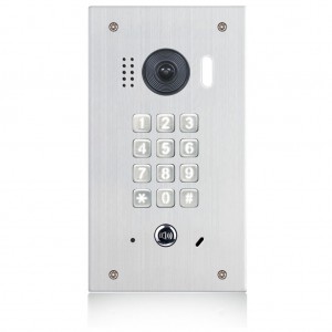 Eyevision Two Wire Flush Mount Video Door Station. 2.0 Mega Pixel, 170° Super Wide Angle Video Keypad Outdoor Station