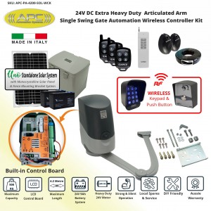 Single Swing Solar Powered Gate Opener