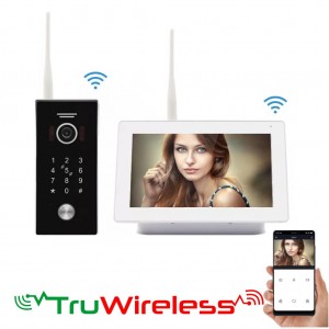 TruWireless Intercom System with Built-in Halow WiFi Bridge | Keypad Video Door Station and Monitor Eyevision TruWireless Wi-Fi Smart Intercom Systems