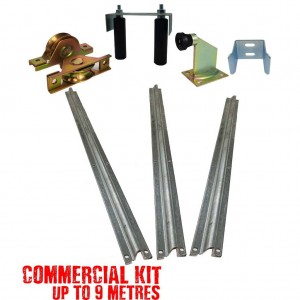 Up to 9m Wide Complete Commercial Sliding Gate Hardware Kit