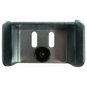 75mm Galvanized U Guide Gate Receiver Catcher with Top Cap and Rubber Bumper