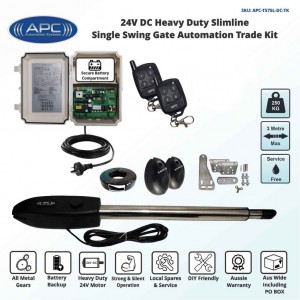 Driveway Gate Opener, Single Swing Gate Automation Kit, Single Swing Gate Opener