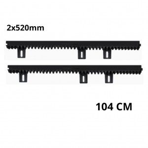 104cm Nylon Racks(v4) for Sliding Gate Automation, Two Pieces Pack (2x520mm v4 Racks)