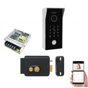 Direct to Smartphone Keypad Video Doorbell Wi-Fi Intercom with Italian Made Viro V97 Electric Lock | Eyevision Wi-Fi Smart Video Intercom Systems