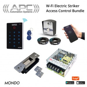 Wi-Fi Keypad Access Control Bundle Front Door OR Gate Electric Striker Kit with APP Control