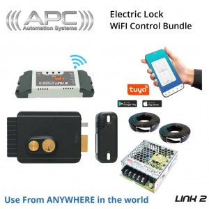 WiFi Access Control Smart Home Bundle for Front Door OR Gate with Electric Lock IOS and Android APP Control