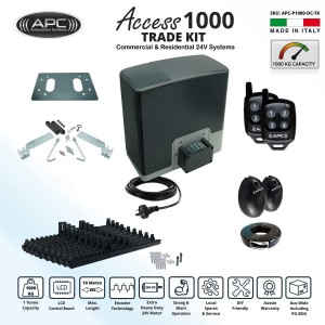Automatic Electric Sliding Gate Kit AC to 24V DC SUPER DUTY Proteous 1000 KG Sliding Gate Opener Kit with Encoder System