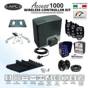 AC to 24V DC SUPER DUTY Proteous 1000 KG Electric Sliding Gate Opener Kit with Encoder System
