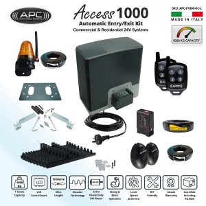 AC to 24V DC Electric Gate  SUPER DUTY Proteous 1000 KG Sliding Gate Opener Access Control Kit with Encoder System