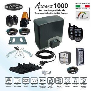 Automatic Electric Sliding Gate Kit AC to 24V DC Extra Heavy Duty Sliding Gate Opener Kit with Encoder System