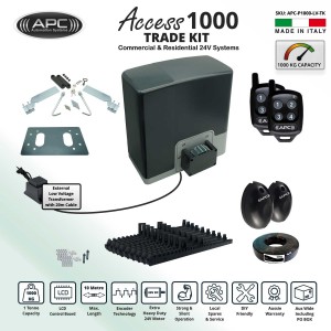 Automatic Electric Sliding Gate AC to 24V DC Extra Heavy Duty Sliding Gate Opener Kit with Encoder System