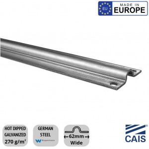 2m Galvanized Sliding Gate Ground Track Guide for Wheels and Rollers "U" Groove (CAIS ROAD 2)