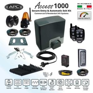 Automatic Electric Sliding Gate Kit AC to 24V DC Extra Heavy Duty Sliding Gate Opener Kit with Encoder System