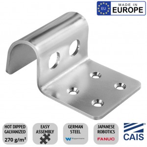 70mm High Swing Gate Stop, European Made From German Steel Bolt Down Gate Stop For Swing Gates Made by CAIS