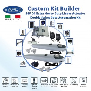 Double Swing Gate Opener, Automatic Motorized Remote Controls Gate, Gate Automation System DIY Kit