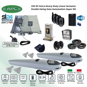 Double Swing Gate Opener, Automatic Motorized Remote Controls Gate, Gate Automation System DIY Kit