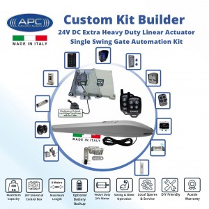 Automatic Electric Gate Opener Kit Single Swing Gate Automation System