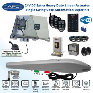 Automatic Electric Swing Gate Opener, Remote Controls, Automatic Motorized Gate Automation System DIY Kit.