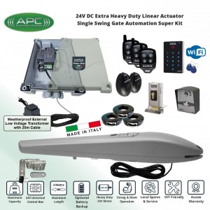 Secure Access Electric Gate Opener Kit with Electric Gate Lock. APC Gate Automation System