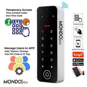 APC Mondo Plus Smart Wi-Fi Keypad | Remotely Change Pin Code | Generate Temporary Pin Code | APP Control and Swipe Tag Reader |  Airbnb Friendly|