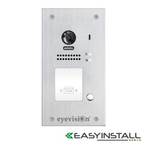 170° Stainless Steel Eyevision® 2 Wire Flush Mount Video Intercom Doorbell. EasyInstall 170° Wide Angle Video Outdoor Station, Two-Wire Video Intercom System.