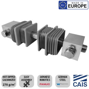 Adjustable (125-180 mm) Tension Bar for Cantilever Gate | CAIS DIAGON 80