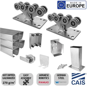 10.5 Meter Cantilever Gate Hardware Kits | Commercial Cantilever 10.5m Sliding Gates  | Hot-Dipped Galvanised German Steel | Made in Europe by CAIS