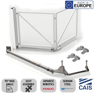 Bi-fold Swing Gate Hardware (Hinges Included) | Driveway Single Swing Folding Gates Space-Saving Feature All-in-one Box (CAIS TWIN DRIVE PLUS) | Gates are not included.